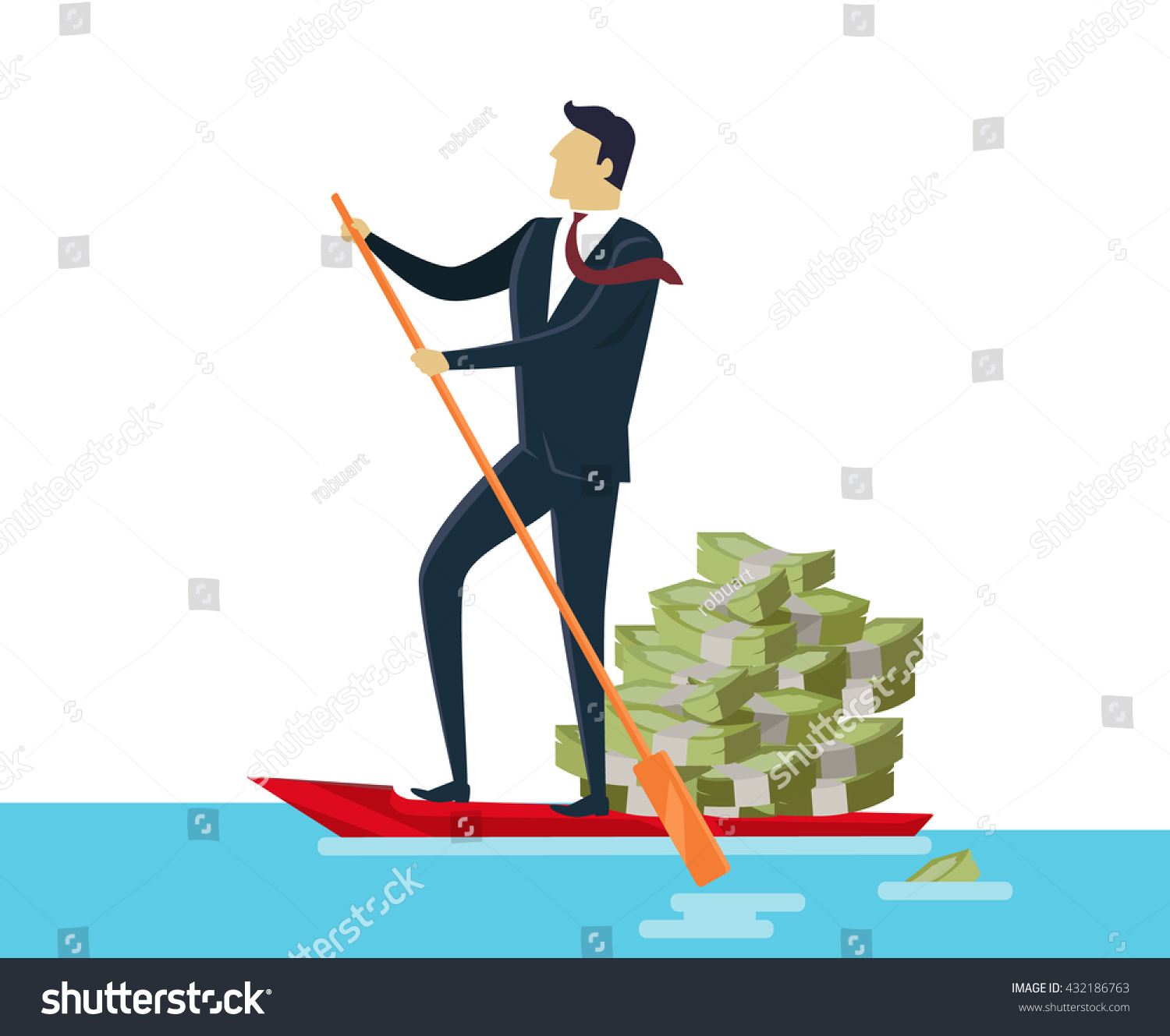 stock-vector-man-and-money-and-ride-in-boat-in-flat-style-man-rolls-cash-on-gondola-appointment-of-dollar-in-432186763.jpg