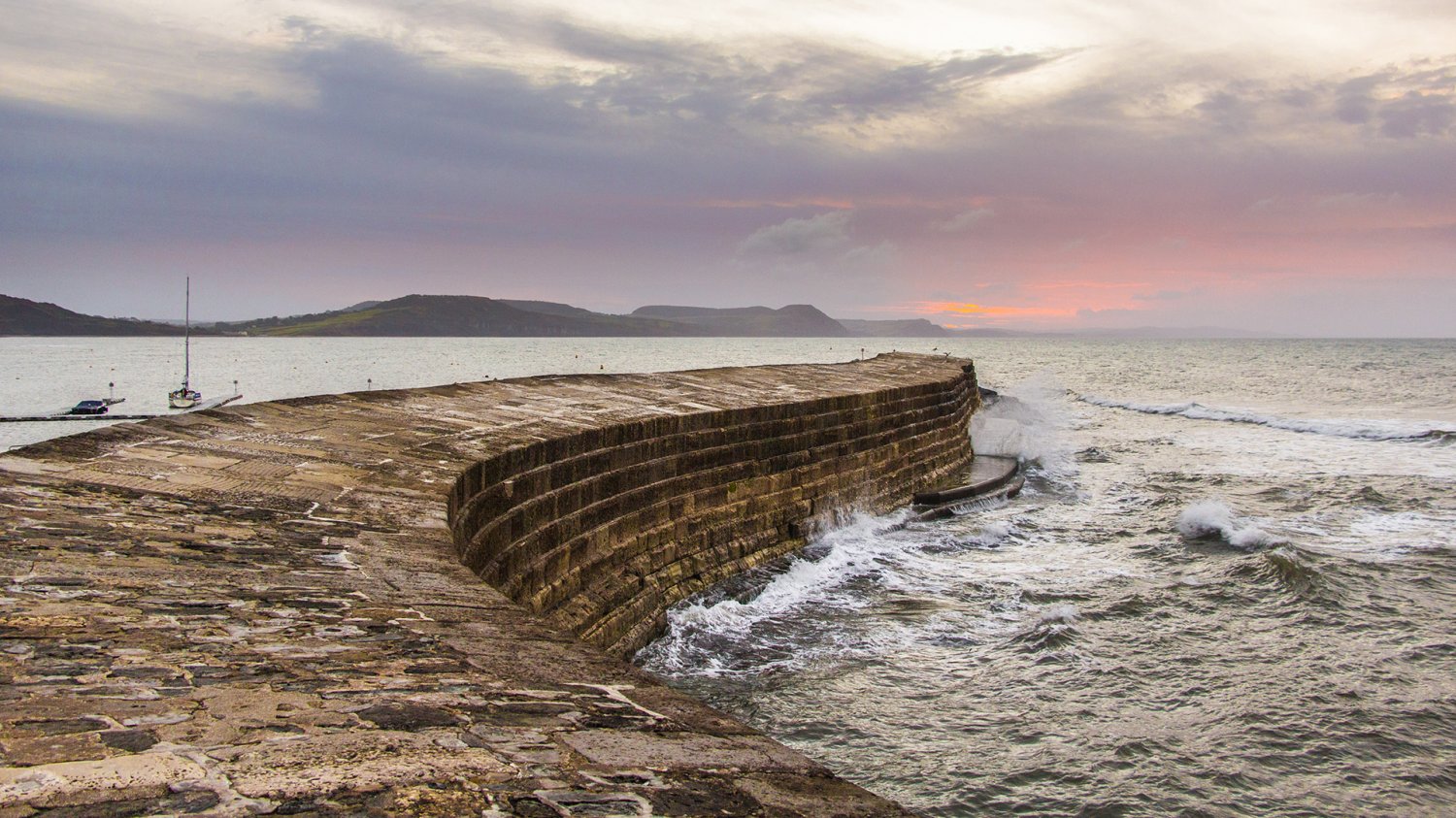 a Lyme Regis Cobb Wall sunrise 1.jpg