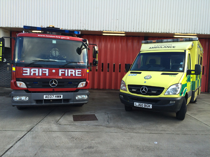 london ambulances and fire engines.jpg