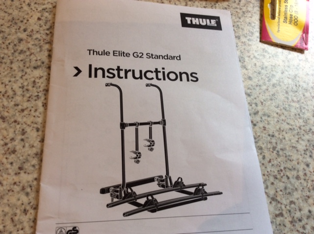 Thule elite g2 standard version fitting instructions online
