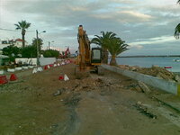 Not many motorhomes on Cabanas seafront....jpg