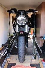 Bike in Garage (With Straps) From Front-1_B&W.jpg