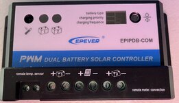 EPIPDM-COM PWM Dual Battery Solar Controller Epever