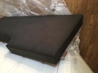 Burstner dinette bed extension cushion