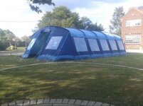 20 person tent - 10 separate 2 person bedrooms inside