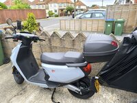 Nui MQI GT 2 seat electric scooter and carrier