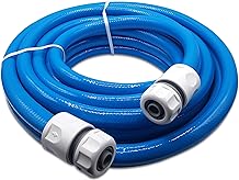 Water Hose – Premium Food Grade Water Hose with Hose Connector Set – 3-ply Hose Pipe for Caravan, Motorhome and Boat – ½-i...