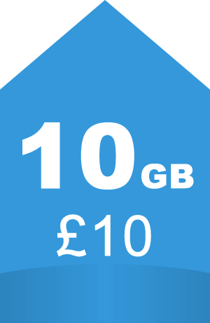 Ten gigabytes for ten pounds