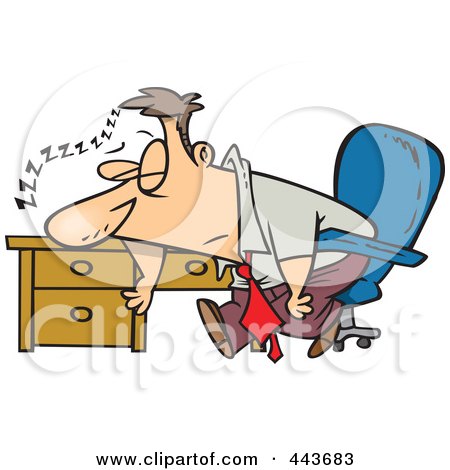 443683-Royalty-Free-RF-Clip-Art-Illustration-Of-A-Cartoon-Tired-Businessman-Sleeping-On-His-Desk.jpg