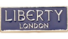 Blue rectangle with Liberty London Text.