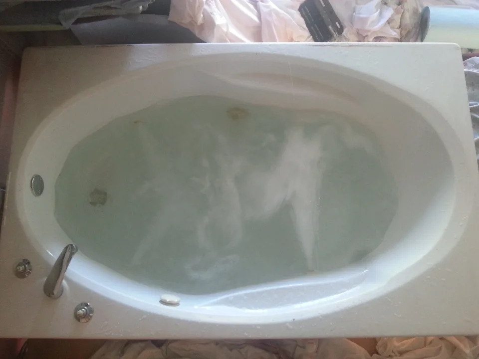Semitruck's hot tub