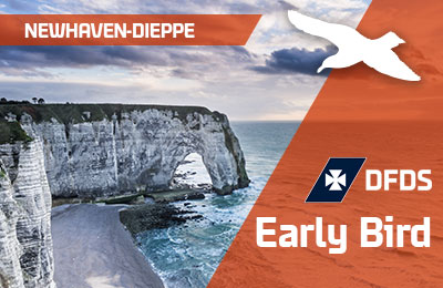 2020 Early Bird Deal: Newhaven-Dieppe from £49 car + 2 one way. 