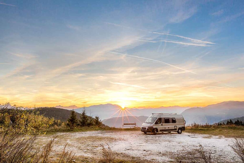 Motorhome wild camping beats most campsites for stunning views.