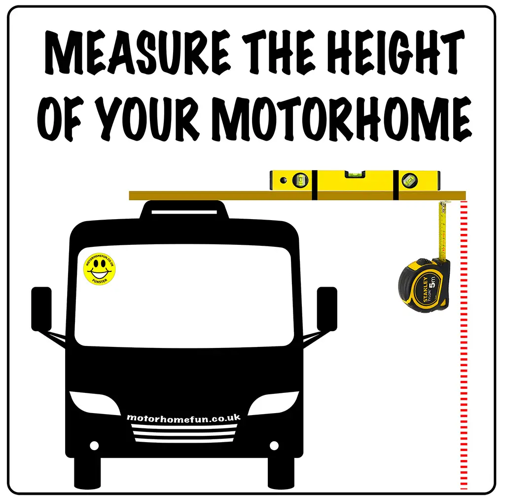 Know the height when driving a motorhome for the first time